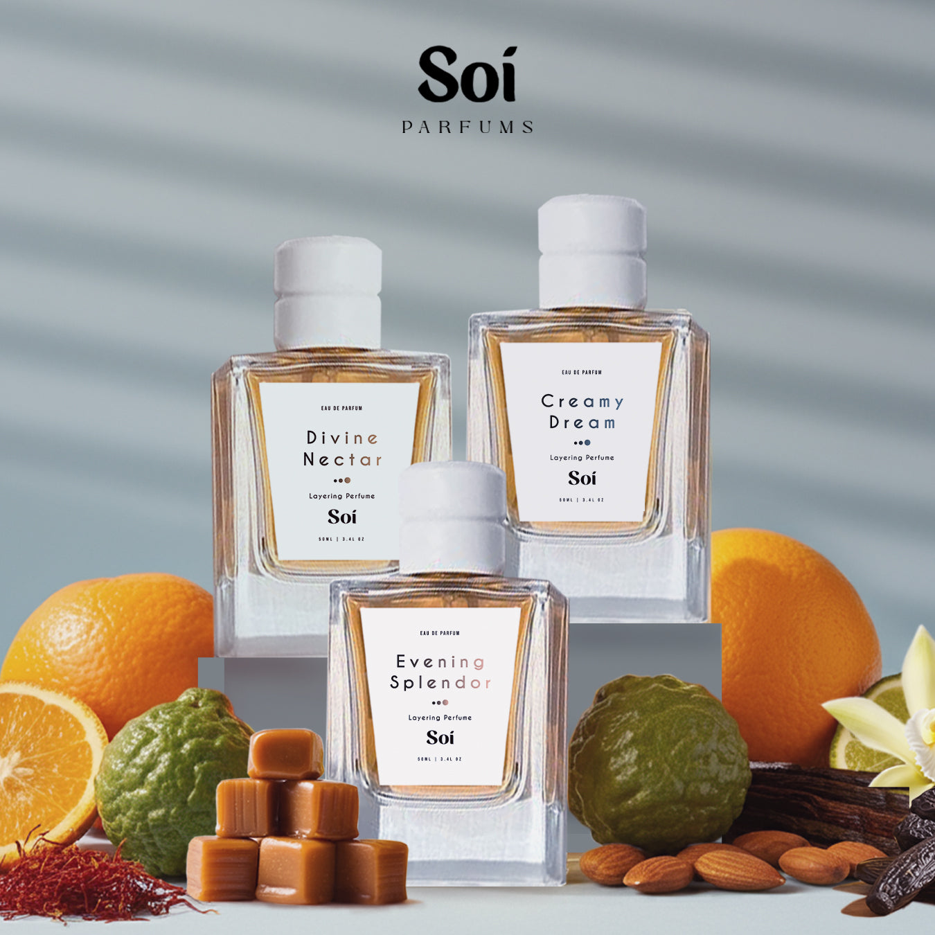THREE 50ML LAYERING PERFUMES